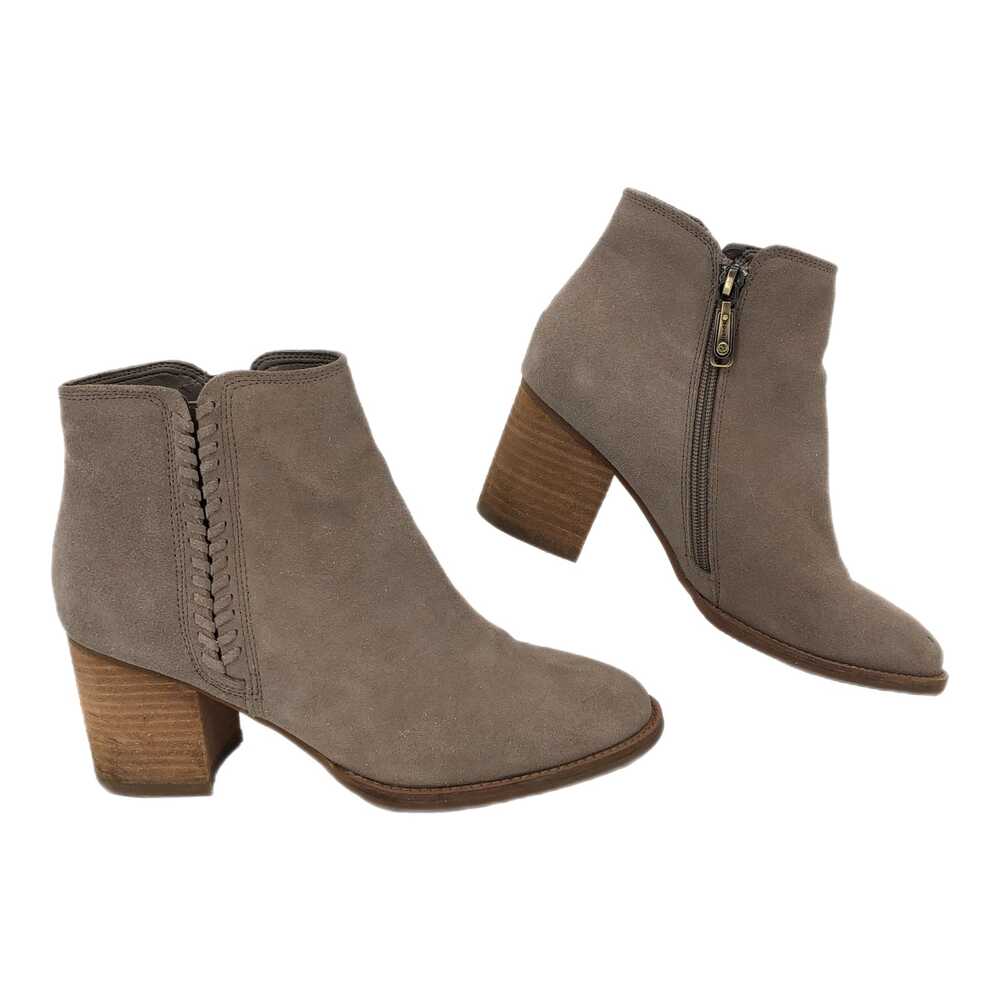 Blondo Beige Ankle Boots Almond Toe Waterproof Zip Closure | Womens 8.5